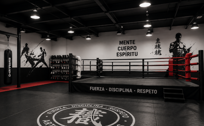 Entrenamiento de deportes de contacto con preparador físico